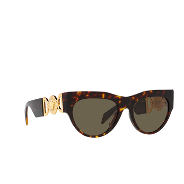 Versace VE4440U Sunglasses 108/3 havana - three-quarters view