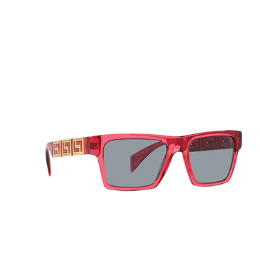 Versace VE4445 Sunglasses 5409/1 transparent red - three-quarters view