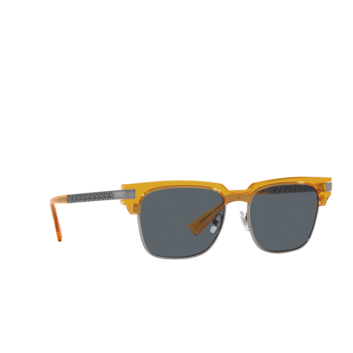 Versace VE4447 Sunglasses 541280 Transparent Yellow - three-quarters view