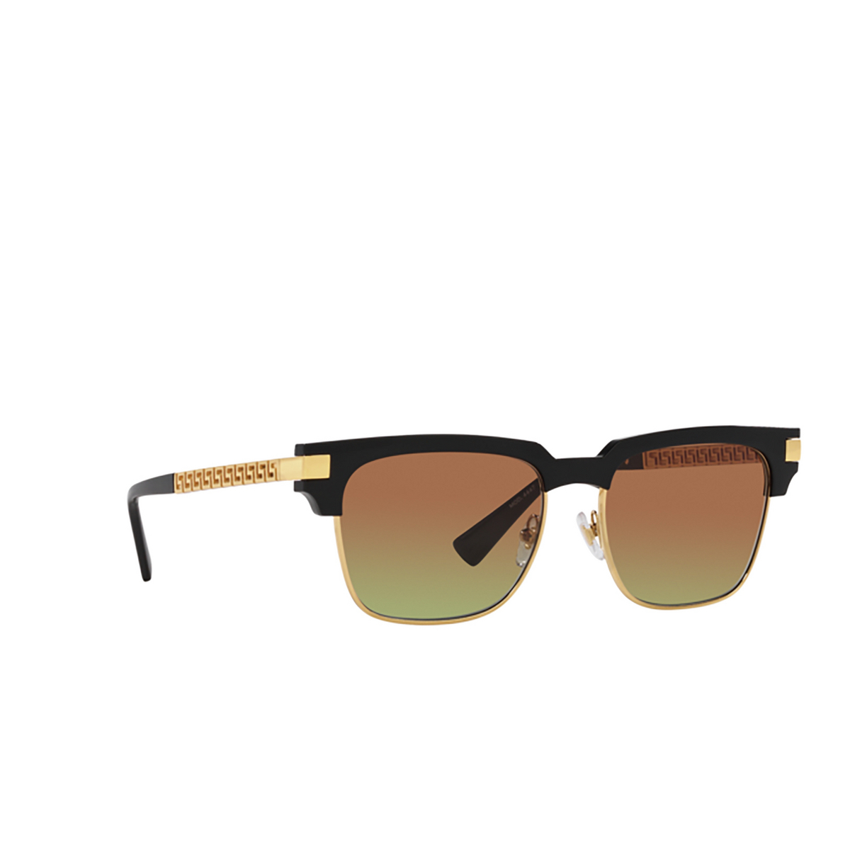Versace VE4447 Sunglasses GB1/E8 Black - three-quarters view