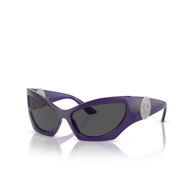 Occhiali da sole Versace VE4450 541987 purple transparent - tre quarti