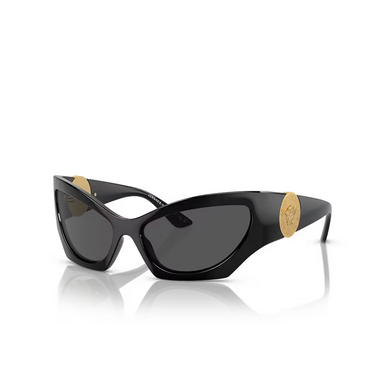 Gafas de sol Versace VE4450 GB1/87 black - Vista tres cuartos
