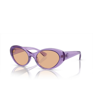 Occhiali da sole Versace VE4455U 5353/3 purple transparent - tre quarti