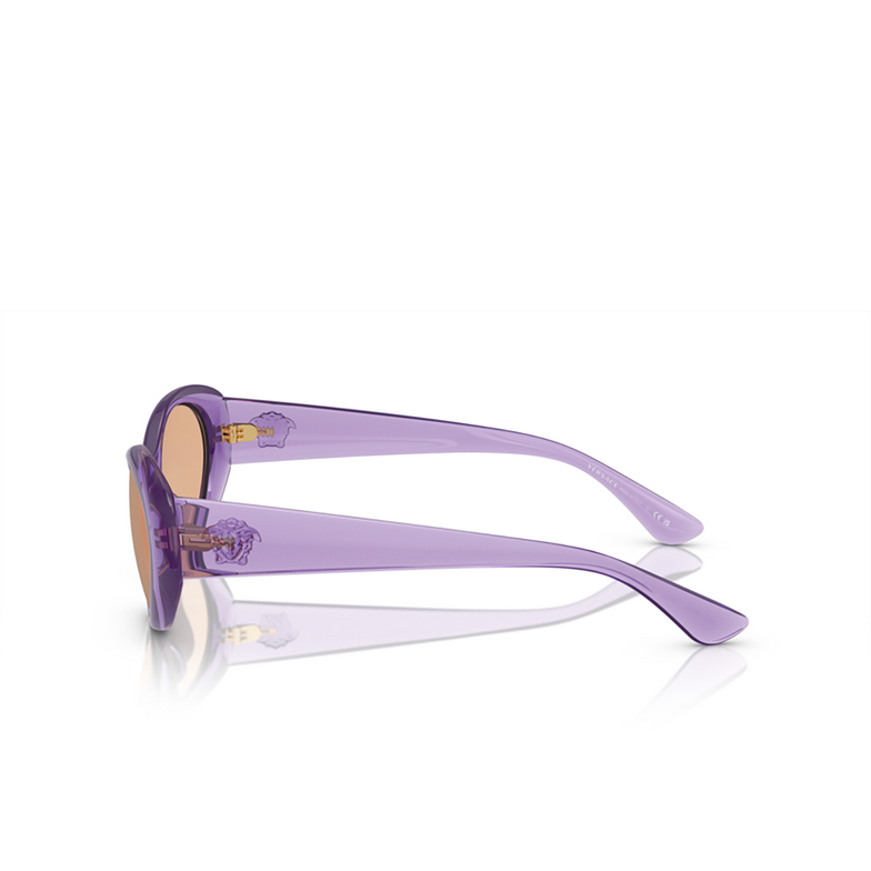 Occhiali da sole Versace VE4455U 5353/3 purple transparent - 3/4