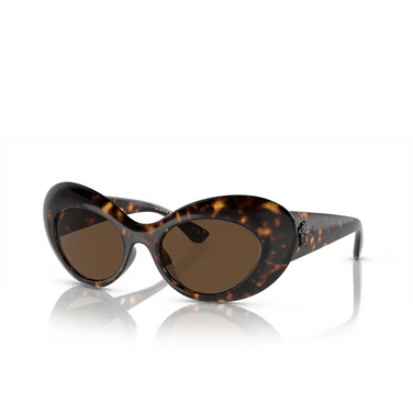 Versace VE4456U Sunglasses 108/73 havana - three-quarters view
