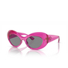 Versace VE4456U Sunglasses 533487 pink transparent - product thumbnail 2/4