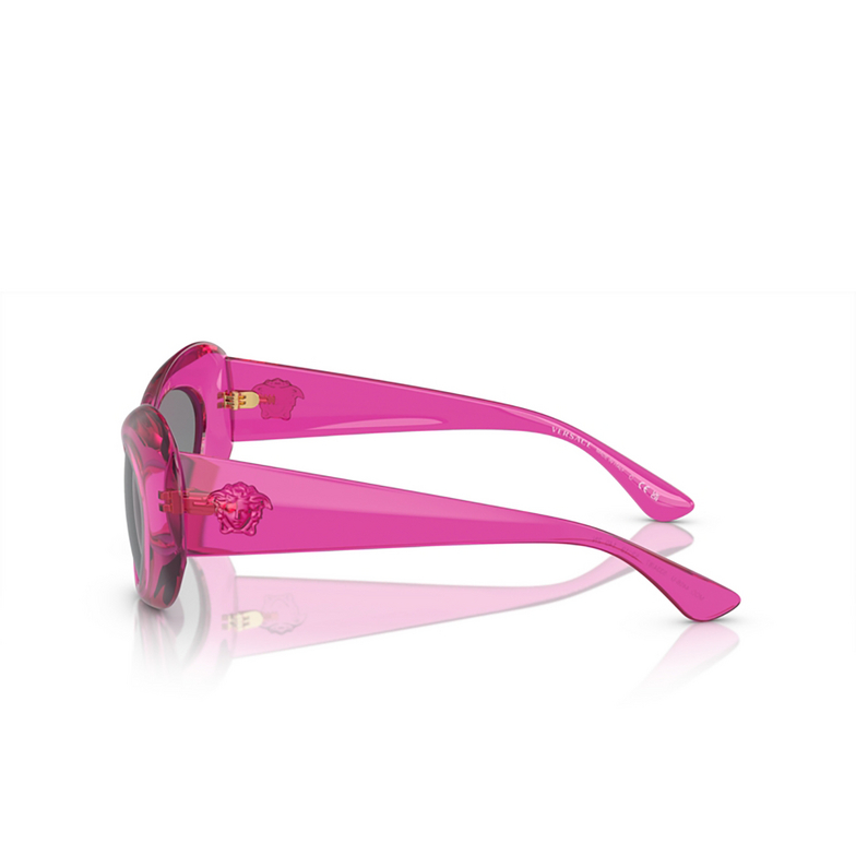 Occhiali da sole Versace VE4456U 533487 pink transparent - 3/4