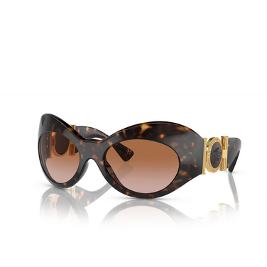 Versace VE4462 Sunglasses 108/13 havana - three-quarters view
