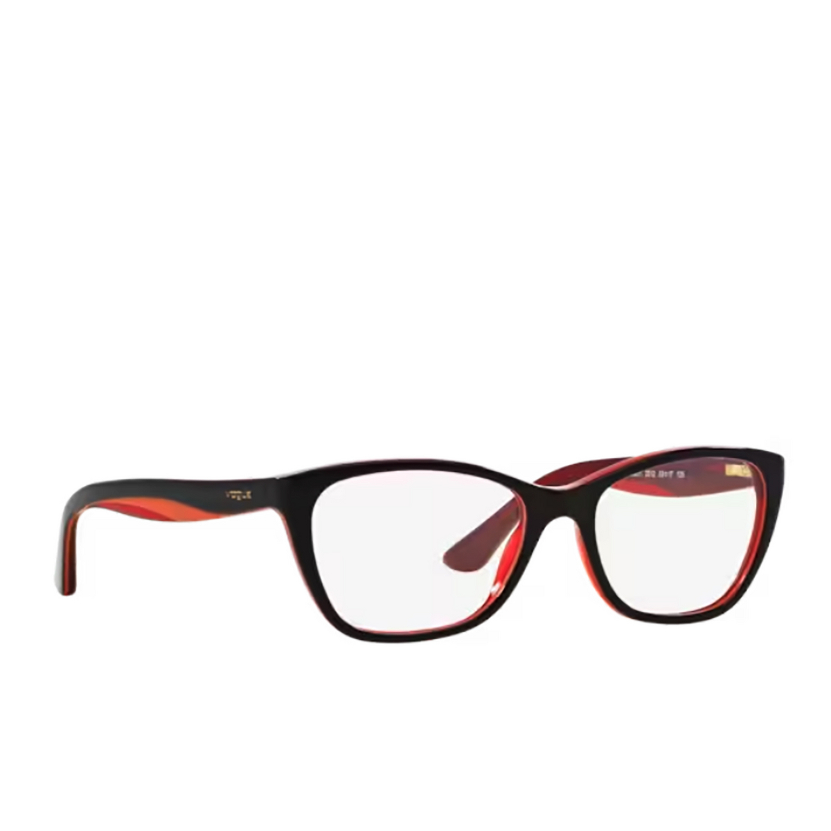 Vogue VO2961 Eyeglasses 2312 Brown / Orange/ Red Transparent - three-quarters view