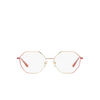 Vogue VO4094 Eyeglasses 5155 red gradient pale gold - product thumbnail 1/4