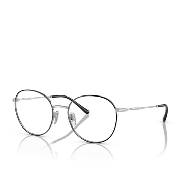 Vogue VO4280 Eyeglasses 323 top black / silver - three-quarters view