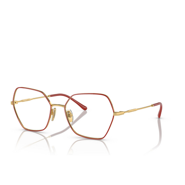 Vogue VO4281 Eyeglasses 280 top red / gold - three-quarters view