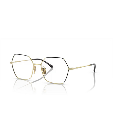 Vogue VO4297T Eyeglasses 5195 top black / light gold - three-quarters view