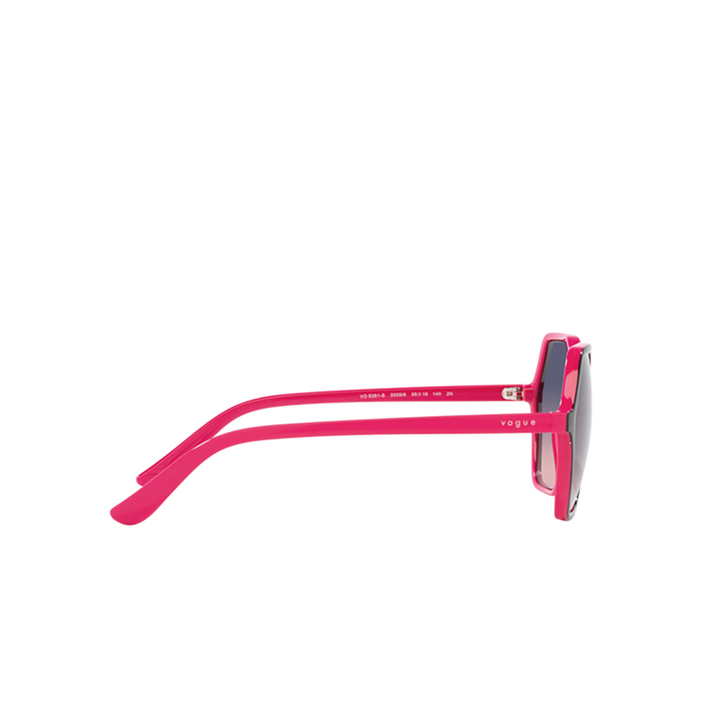 Lunettes de soleil Vogue VO5361S 3009I6 top black / fuchsia - 3/4