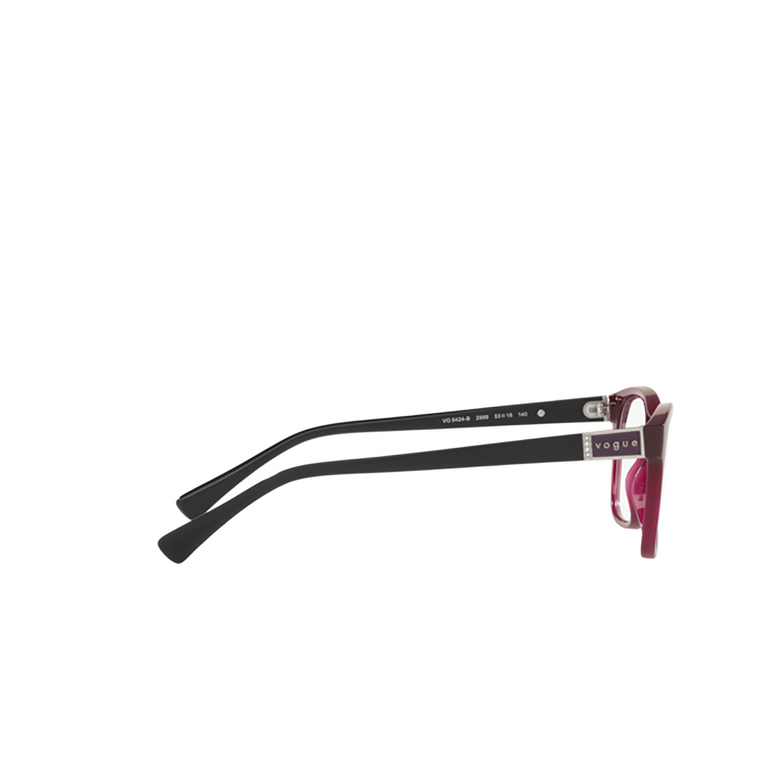 Gafas graduadas Vogue VO5424B 2989 transparent dark cherry - 3/4