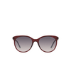 Lunettes de soleil Vogue VO5453S 292436 transparent bordeaux - Vignette du produit 1/4