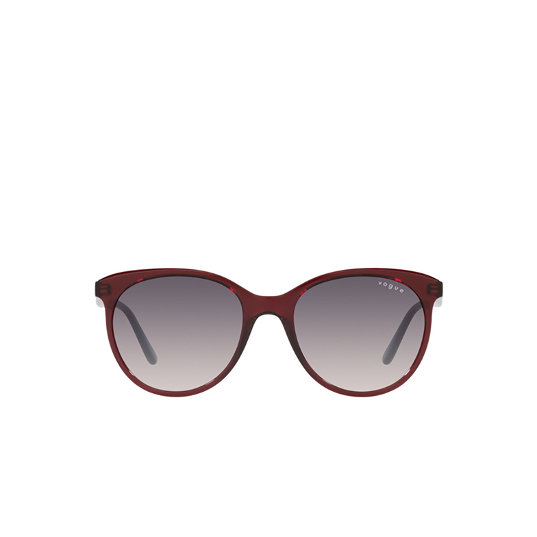 Lunettes de soleil Vogue VO5453S 292436 transparent bordeaux - 1/4