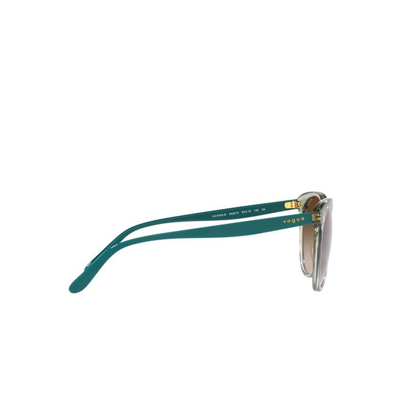 Lunettes de soleil Vogue VO5453S 302213 transparent light green - 3/4