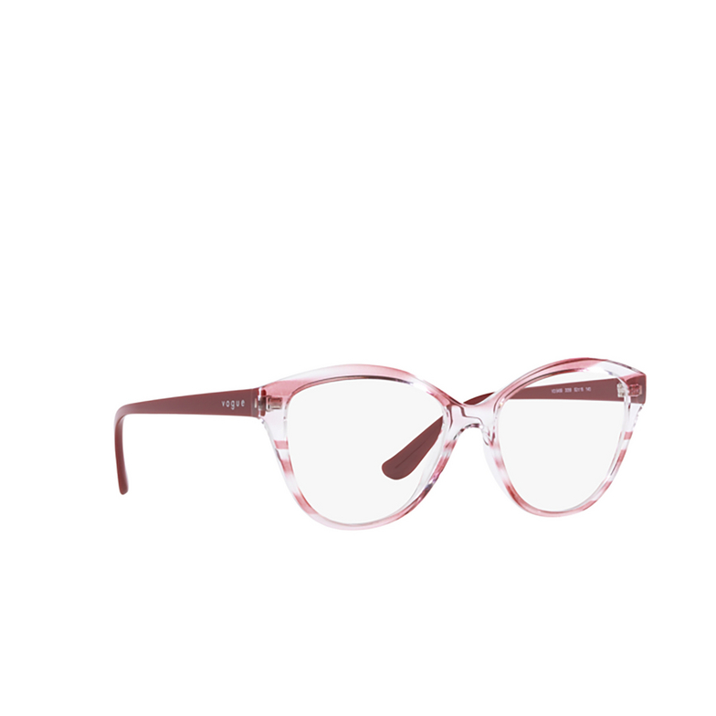 Vogue VO5489 Eyeglasses 3059 top texture red/transparent - 2/4