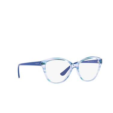 Vogue VO5489 Eyeglasses 3060 top texture green/blue - three-quarters view