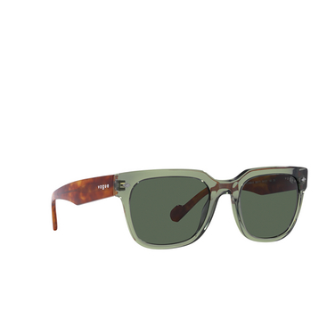 Vogue VO5490S Sunglasses 282171 transparent green - three-quarters view
