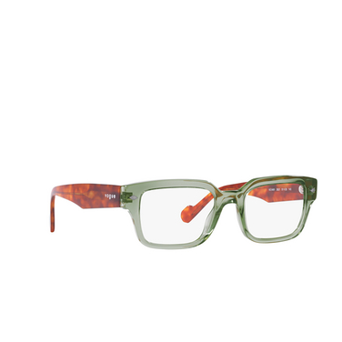 Vogue VO5491 Eyeglasses 2821 transparent green - three-quarters view