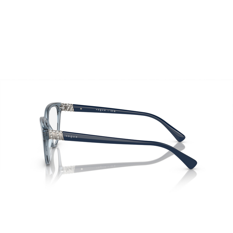 Gafas graduadas Vogue VO5517B 2966 transparent azure - 3/4