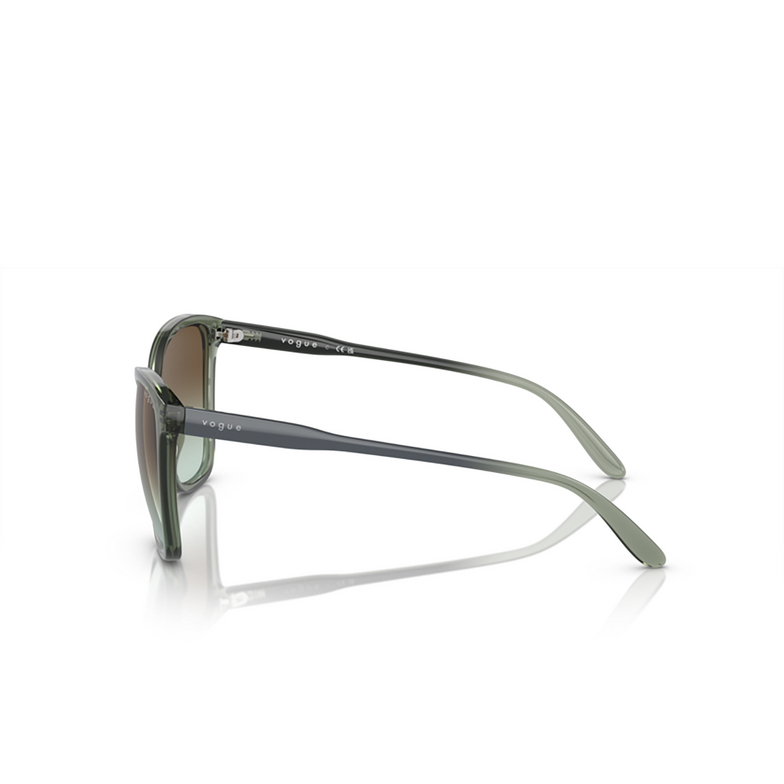 Gafas de sol Vogue VO5520S 3086E8 transparent mallard green - 3/4