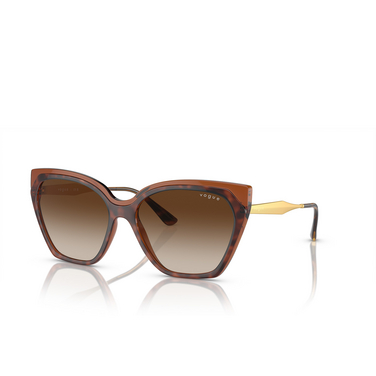 Vogue VO5521S Sunglasses 238613 top dark havana / light brown - three-quarters view