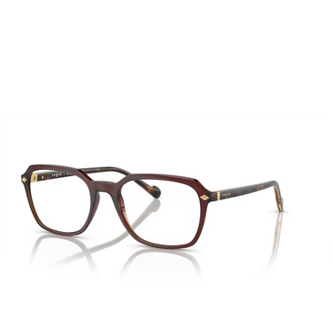 Vogue VO5532 Eyeglasses 3110 transparent dark brown - three-quarters view