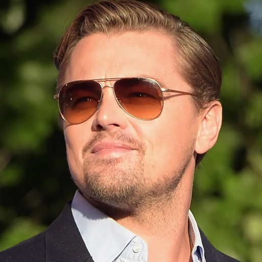 Leonardo DiCaprio in aviator sunglasses