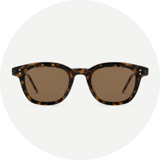 Square sunglasses for a round face