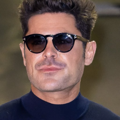 Zac Efron in round sunglasses