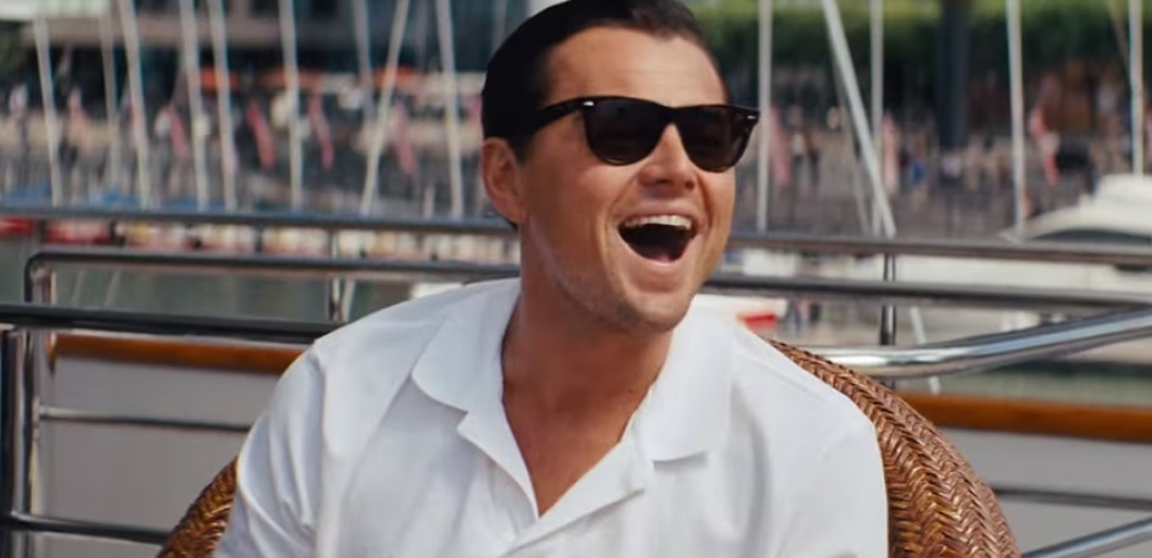 Leonardo DiCaprio in Wolf of Wall Street