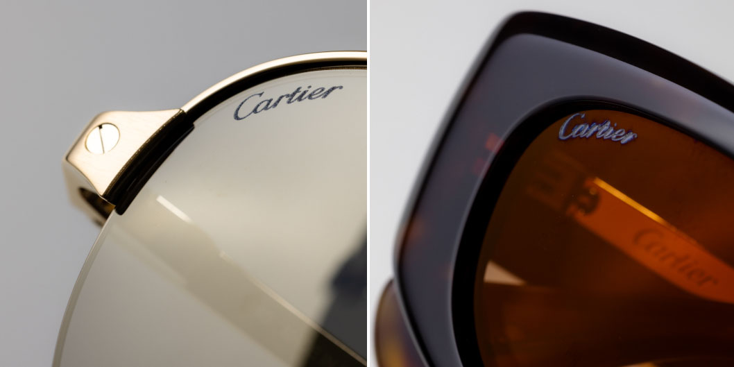 Signature details on original Cartier sunglasses