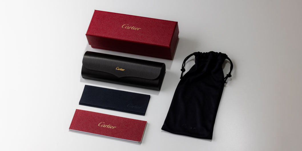 How the packaging of authentic Cartier sunglasses looks like