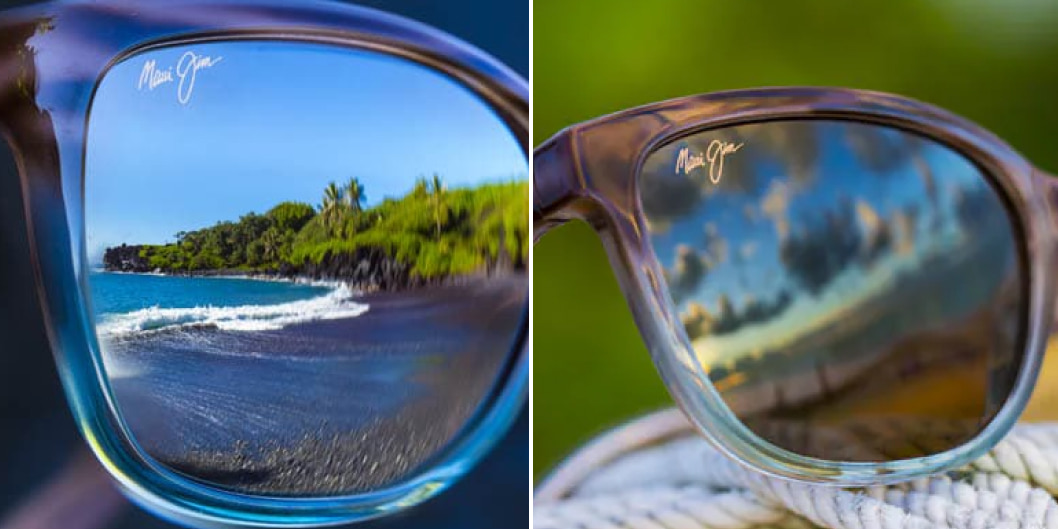 Alle Maui-Jim-Sonnenbrillen sind mit der patentierten Gläsertechnologie polarisiert