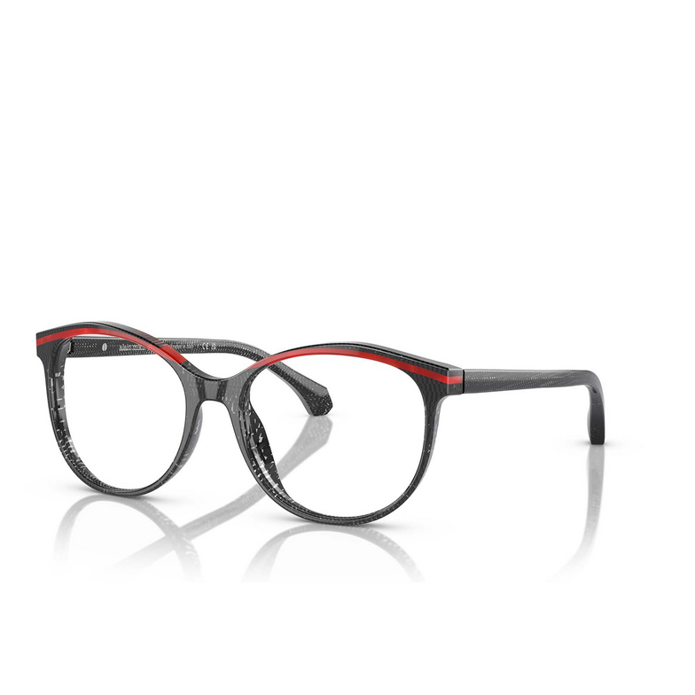 Lunettes de vue Alain Mikli A03501 005 pointillee black / rouge nacree - 2/3