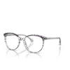 Lunettes de vue Alain Mikli A03501 008 damier black transparent / purple - Vignette du produit 2/3