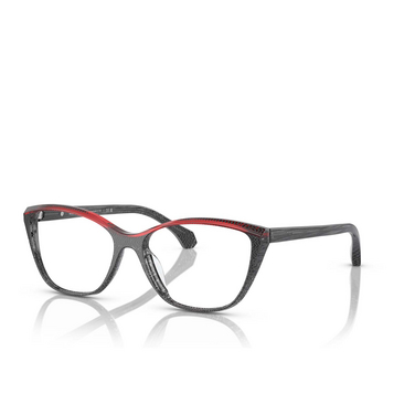 Alain Mikli A03502 Eyeglasses 002 new pointillee grey/red - three-quarters view