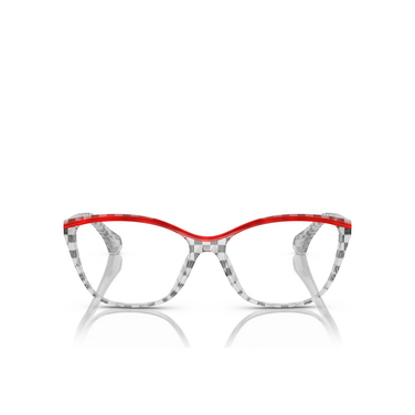 Gafas graduadas Alain Mikli A03502 005 new damier black white / rouge - Vista delantera