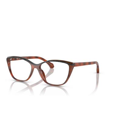 Gafas graduadas Alain Mikli A03502 006 light brown havana / noir nacree - Vista tres cuartos