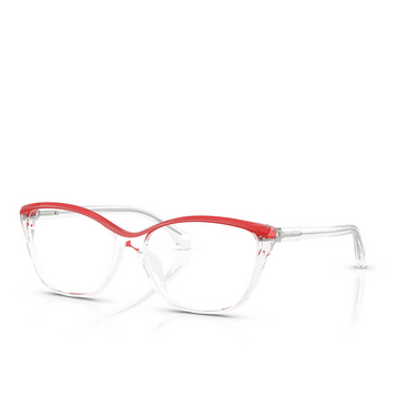 Gafas graduadas Alain Mikli A03502M 001 crystal / pointillee rouge - Vista tres cuartos