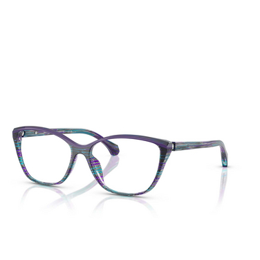 Alain Mikli A03502M Eyeglasses 003 cyberpunk purple / solid purple - three-quarters view