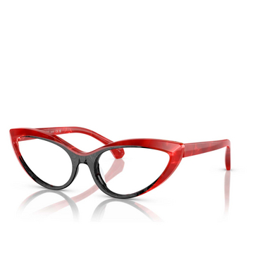 Alain Mikli A03503 Eyeglasses 001 noir nacree/rouge nacree - three-quarters view