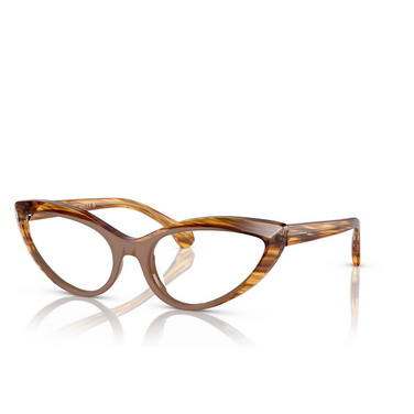 Alain Mikli A03503 Eyeglasses 003 opal brown/striped havana - three-quarters view