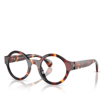 Gafas graduadas Alain Mikli A03509M 001 striped brown havana - Vista tres cuartos