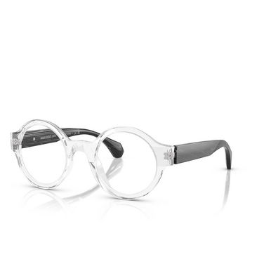 Gafas graduadas Alain Mikli A03509M 003 crystal / black rhombus - Vista tres cuartos