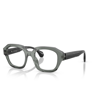 Occhiali da vista Alain Mikli A03510M 001 transparent grey / black rhombus - tre quarti