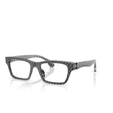 Alain Mikli A03515 Eyeglasses 002 new damier black white - three-quarters view